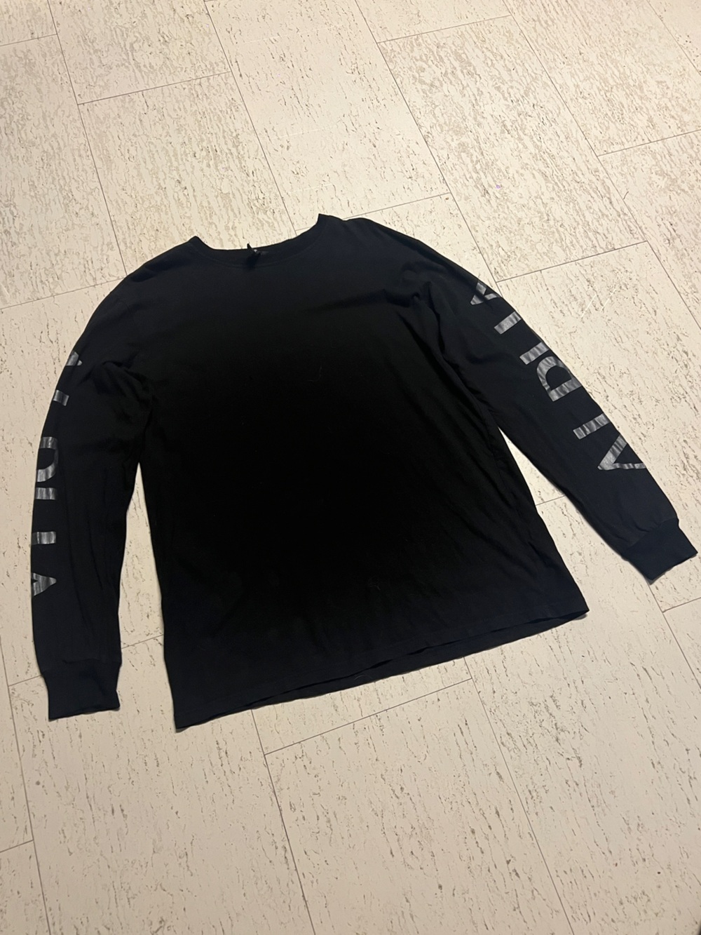 [GRUNGE] SKINGRAFT Long-Sleeve Crewneck T-Shirt (Black with Black Decals)